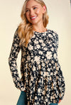 Floral Babydoll Tiered Top