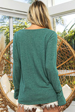 Brushed Haaci Button Long Sleeve