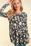 Floral Babydoll Tiered Top