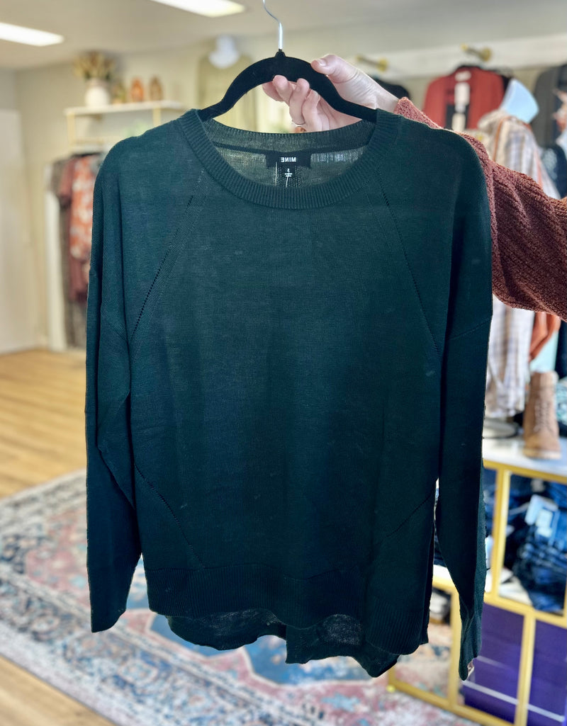 Dark Green Lightweight Sweater