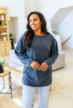 Charcoal Corded Pullover