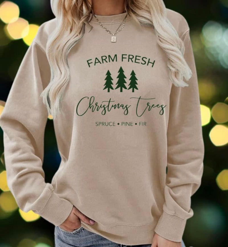 Farm Fresh Christmas Trees Sweatshirt