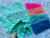WIFEY Puff Letter Tanks