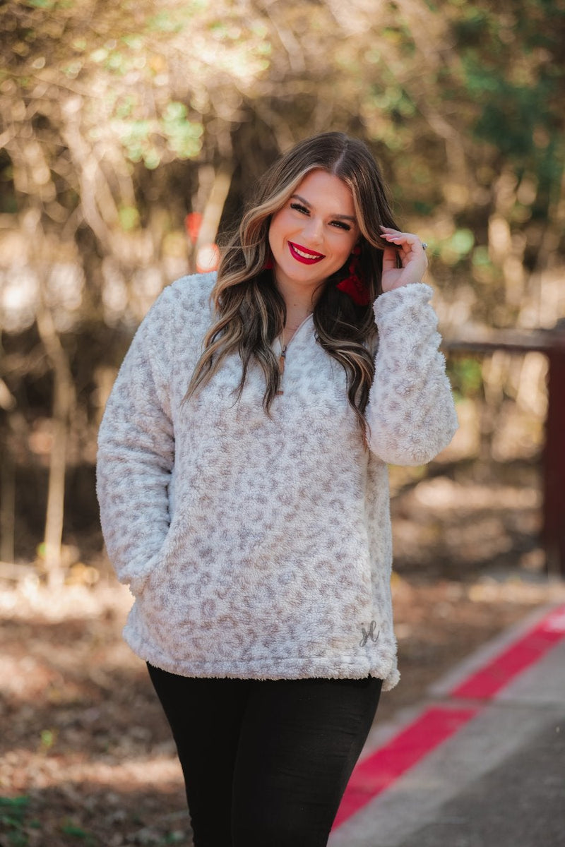 Neutral Leopard Pullover
