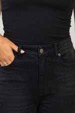 High Rise Black Distressed Jeans