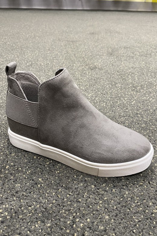 Grey Hidden Wedge Sneaker