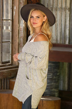 Grey Brushed Soft and Warm Tunic