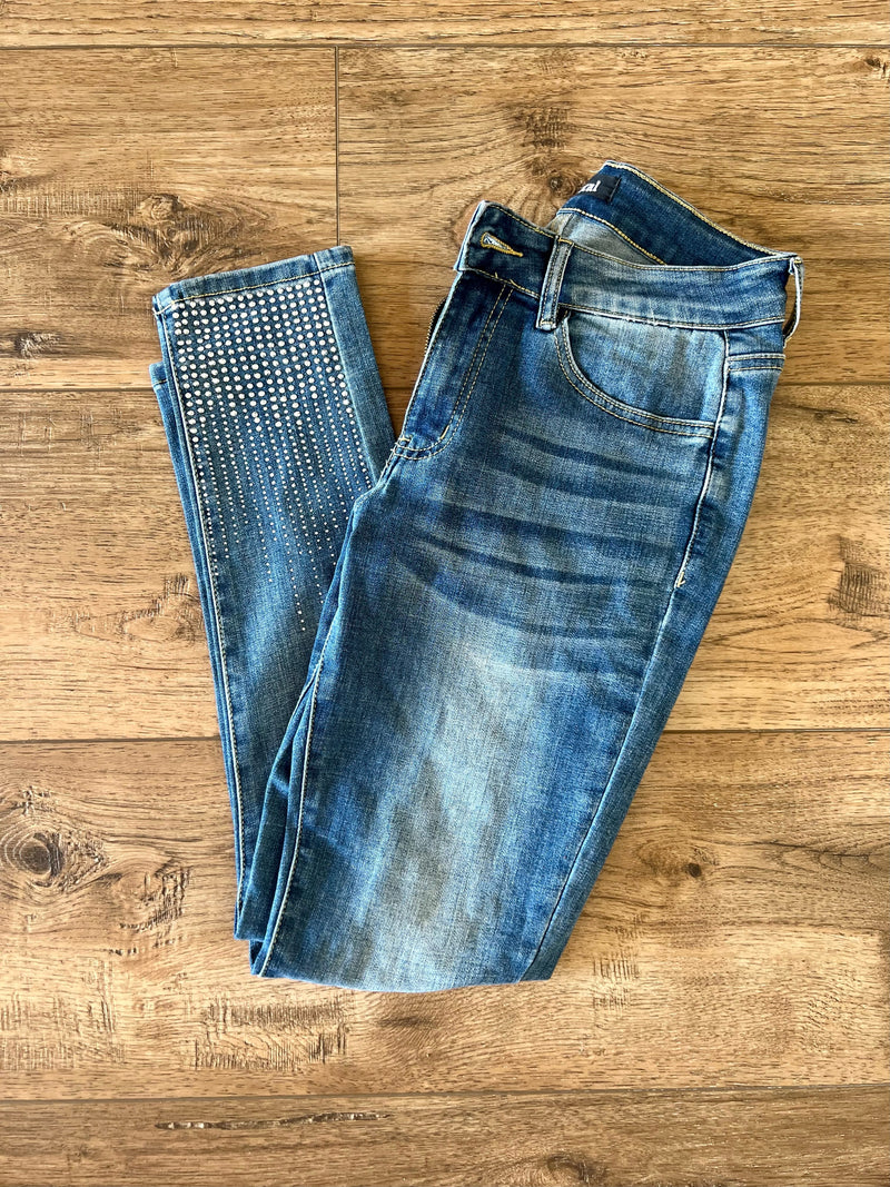 Vocal Mid Rise Bling Jeans