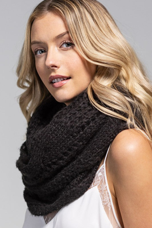 Cable Knit Infinity Scarf