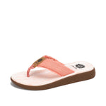 Pink Fabric Marbled Flip Flop